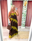 Lace Harmony Maxi Dress-Chocolate