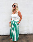 Summer Adventure Maxi Skirt-Green