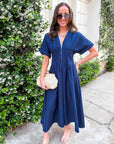 Nicola Zipper Midi Dress