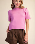 Sunday Autumn Knit Top-Pink