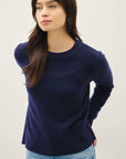 Soft Embrace Crewneck Sweater-Indigo