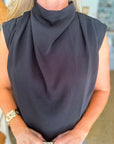 Polished Affair Top-Black