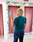 Sunday Autumn Knit Top-Teal