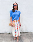 Weekend Time Knit Top-Blue