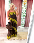 Lace Harmony Maxi Dress-Chocolate