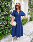 Nicola Zipper Midi Dress