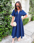 Nicola Zipper Midi Dress