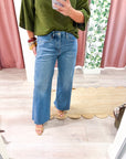 Coffee Run Mid Rise Straight Jeans