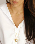 Puffy Heart Pendant Necklace