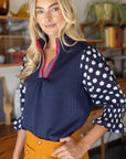 Vivienne Polka Dot Knit Top