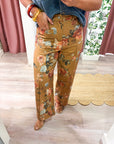 Floral Retreat Wide Leg Pants