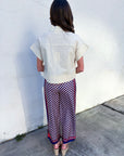 Checkerboard Wide Leg Pants