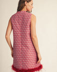 Feather Muse Jacquard Dress