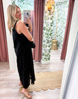 PREORDER: Fleur Romance Midi Dress-Black