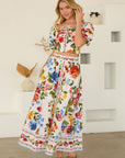Floral Moment Midi Skirt