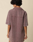 Rosie Washed Collared Mini Dress