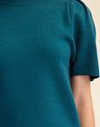 Sunday Autumn Knit Top-Teal