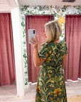 Fleur De Jardin Crop Top-Olive