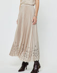 Amour Pleated Midi Skirt