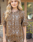 Lavinia Floral Jacquard Top