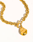 Gold Pearl Chain Necklace