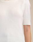 Weekend Time Knit Top-Ivory