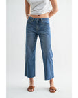 Coffee Run Mid Rise Straight Jeans