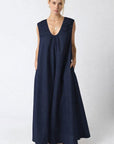 Lina Maxi Dress- Navy