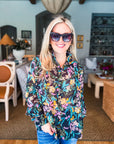 Midnight Garden Floral Top