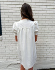 She’s Gone Country Denim Dress-Cream