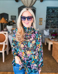 Midnight Garden Floral Top