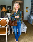 PREORDER: Floral Nellian Ruffle Top