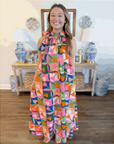 Petal Pop Maxi Dress