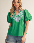 Meet Me in Cabo Top-Kelly Green