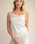 Lace Allure Top-Cream