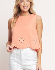 Cancun Bound Eyelet Top