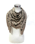 Western Trail Square Bandana-Light Taupe