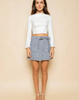 Endless Stripe Mini Skirt