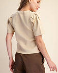 Sunday Autumn Knit Top-Beige
