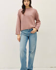 Downtown Girl Sweater-Mauve
