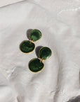 Liora Statement Earrings-Green