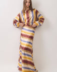 Painted Lines Maxi Skirt