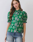 Floral Fancy Ruffle Top