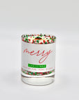 Mini Merry Christmas Candle