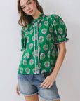 Floral Fancy Ruffle Top