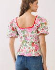 Garden Romance Peplum Top