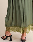 Arabian Nights Balloon Pants-Olive