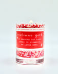 Mini Candy Cane Christmas Candle