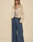 Easygoing Drawstring Jacket