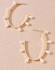 Pretty in Pearls Hoop Earrings
